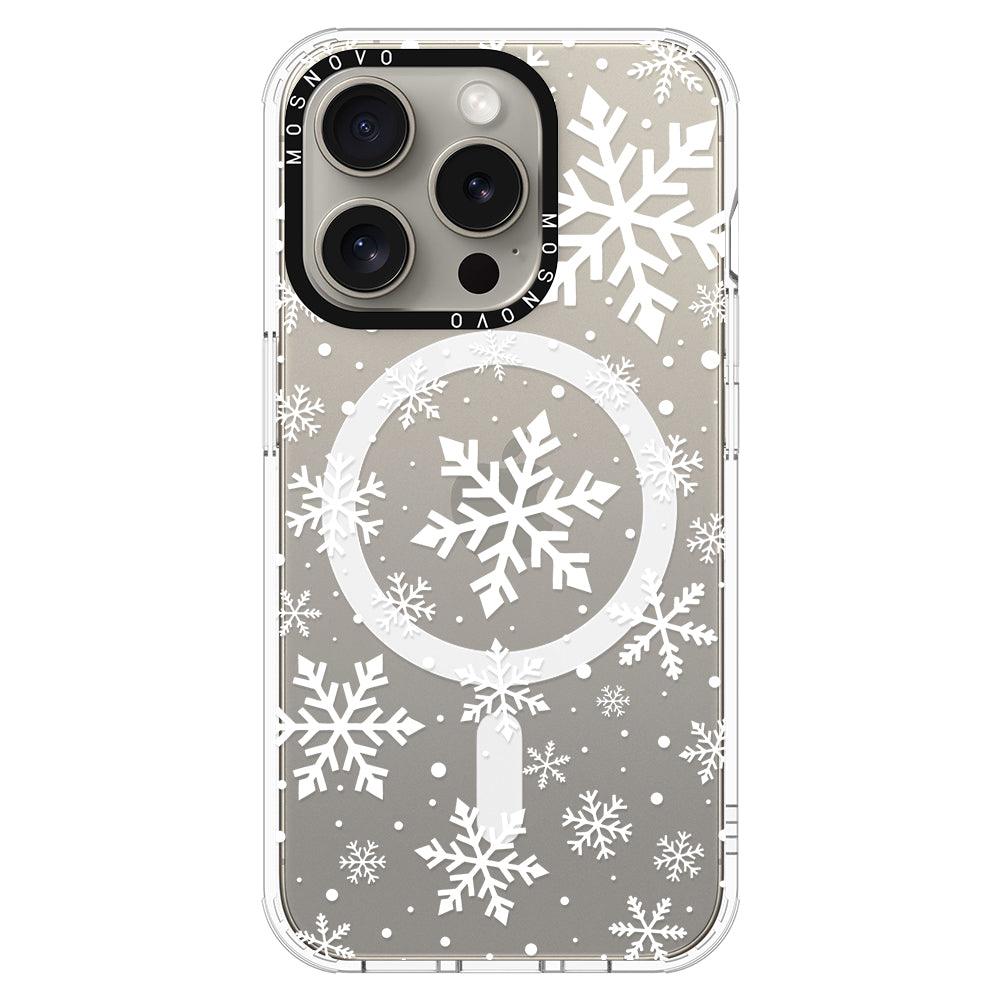 Snowflake Phone Case - iPhone 15 Pro Case - MOSNOVO