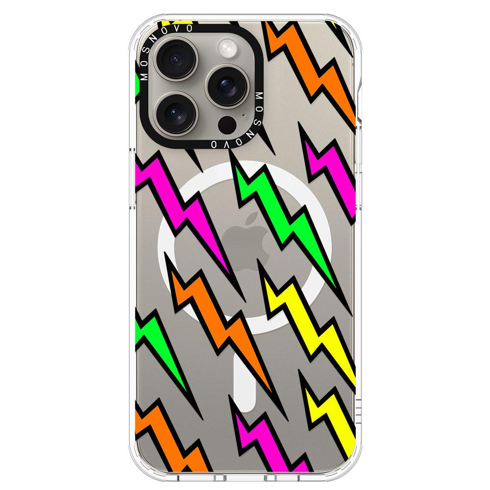 Colorful Lightning Phone Case - iPhone 15 Pro Max Case - MOSNOVO