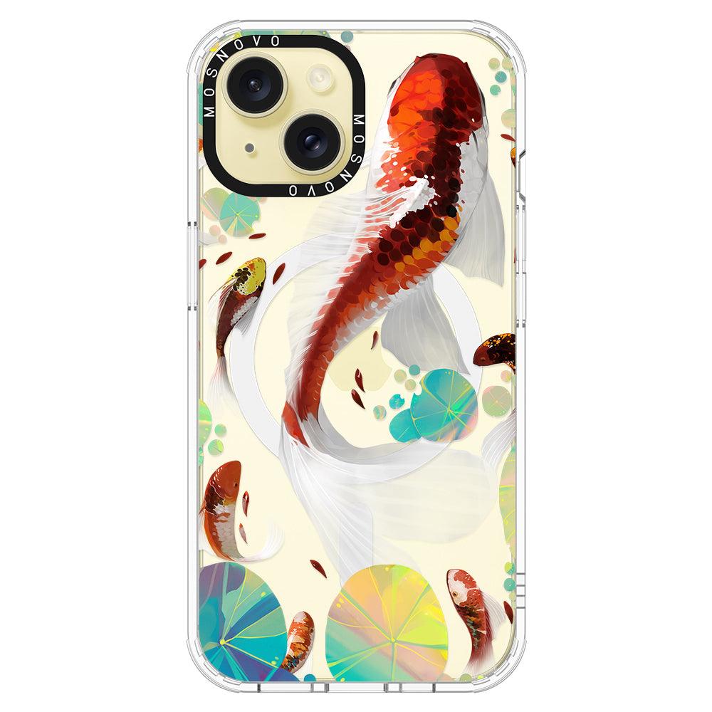 Koi Art Phone Case - iPhone 15 Plus Case - MOSNOVO