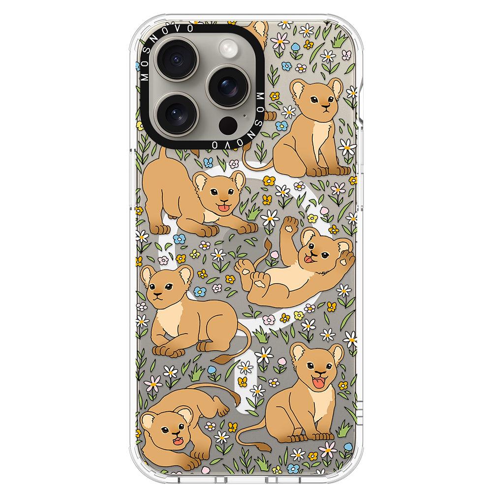 Cute Lion Phone Case - iPhone 15 Pro Max Case - MOSNOVO