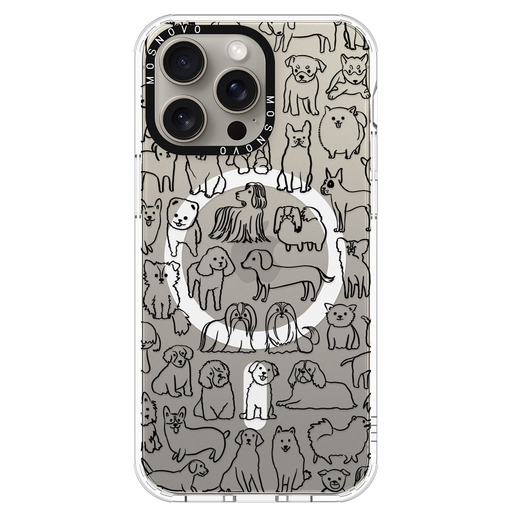 Dogs Phone Case - iPhone 15 Pro Max Case - MOSNOVO