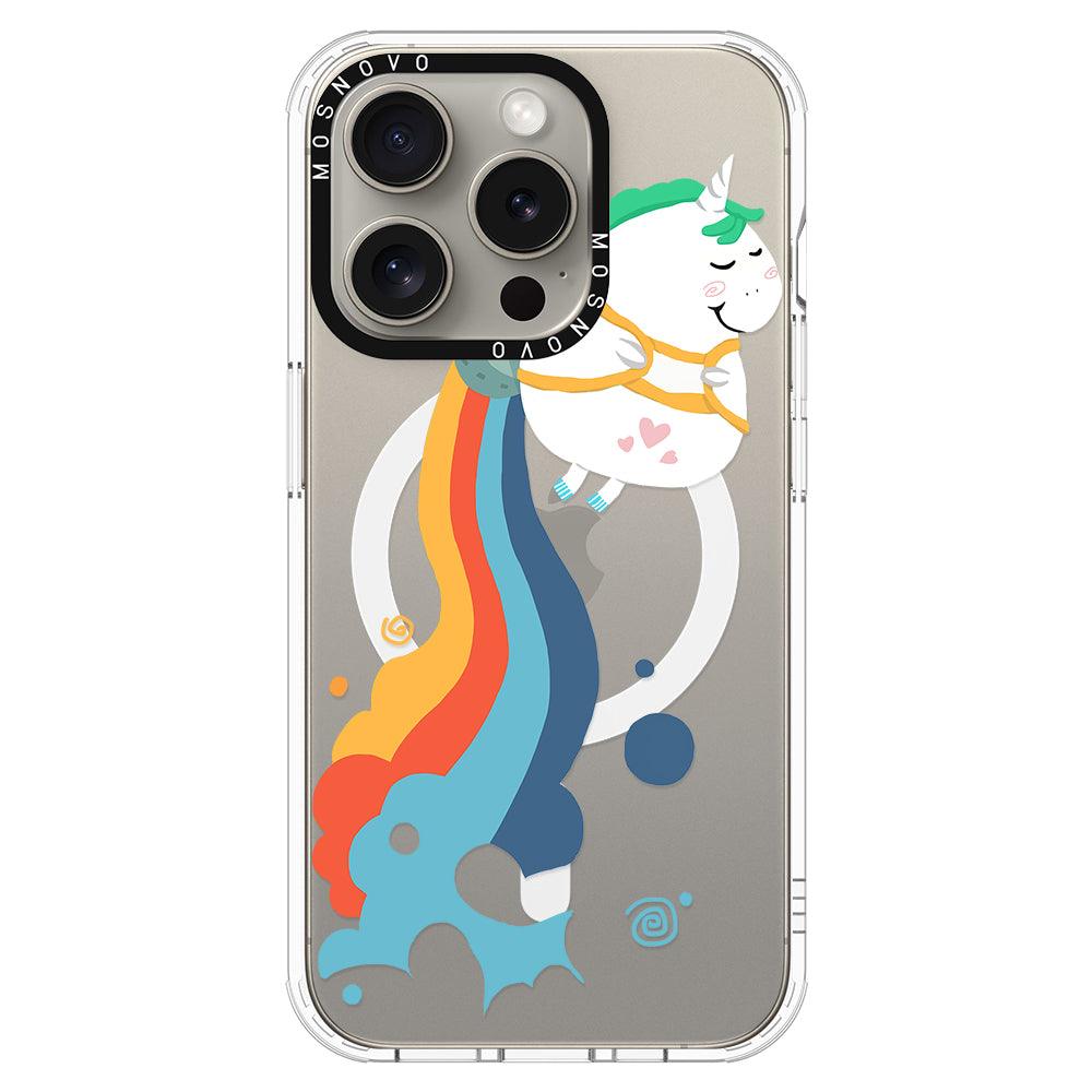 Cute Rainbow Unicorn Phone Case - iPhone 15 Pro Case - MOSNOVO