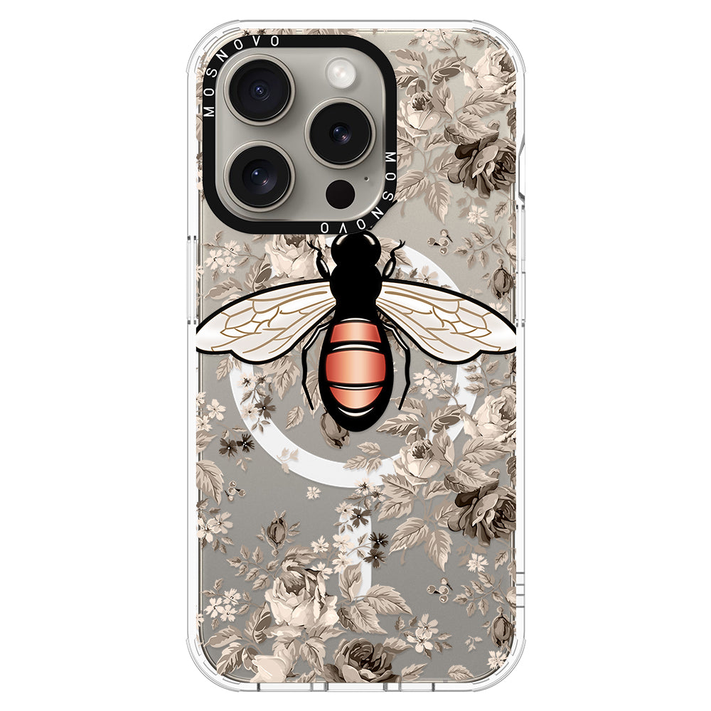 Vintage Bee Phone Case - iPhone 15 Pro Case - MOSNOVO