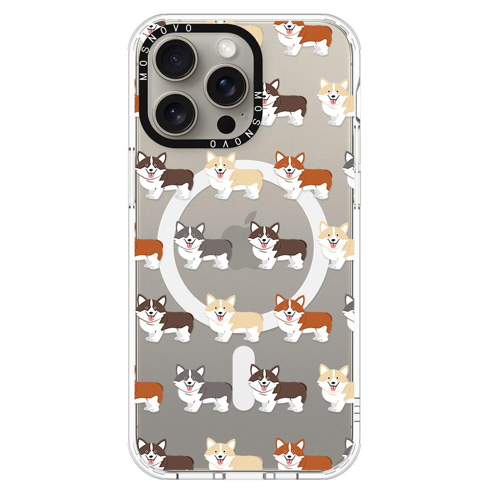 Cute Corgi Phone Case - iPhone 15 Pro Max Case - MOSNOVO