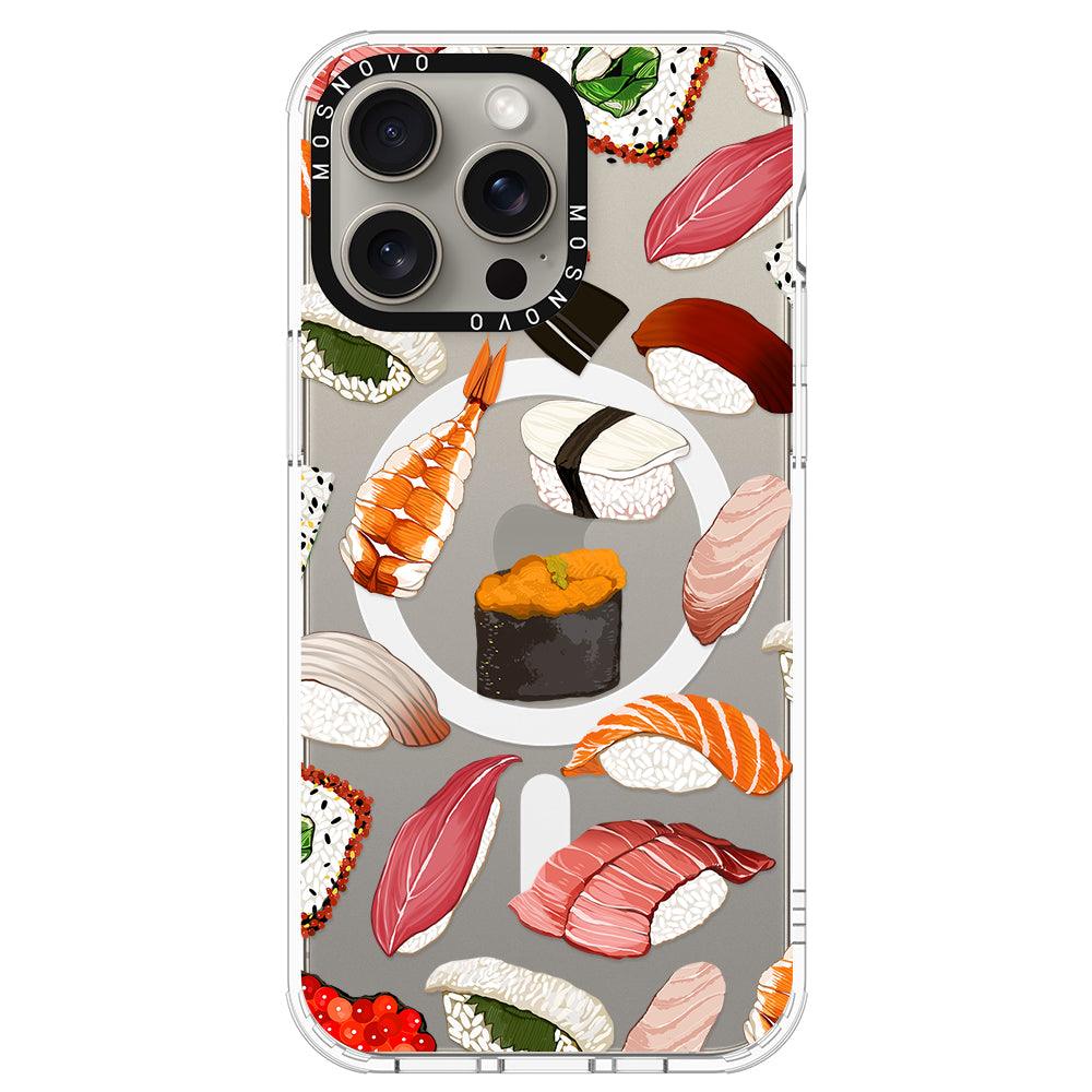 Mixed Sushi Phone Case - iPhone 15 Pro Max Case - MOSNOVO