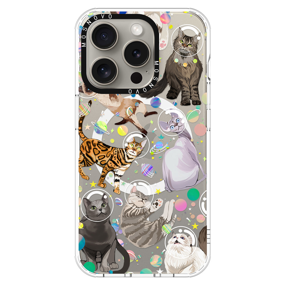 Space Cat Phone Case - iPhone 15 Pro Case - MOSNOVO