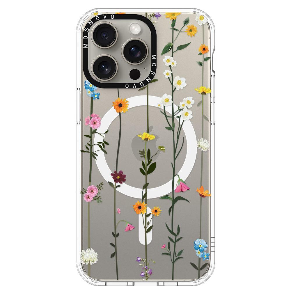 Wildflowers Phone Case - iPhone 15 Pro Max Case - MOSNOVO