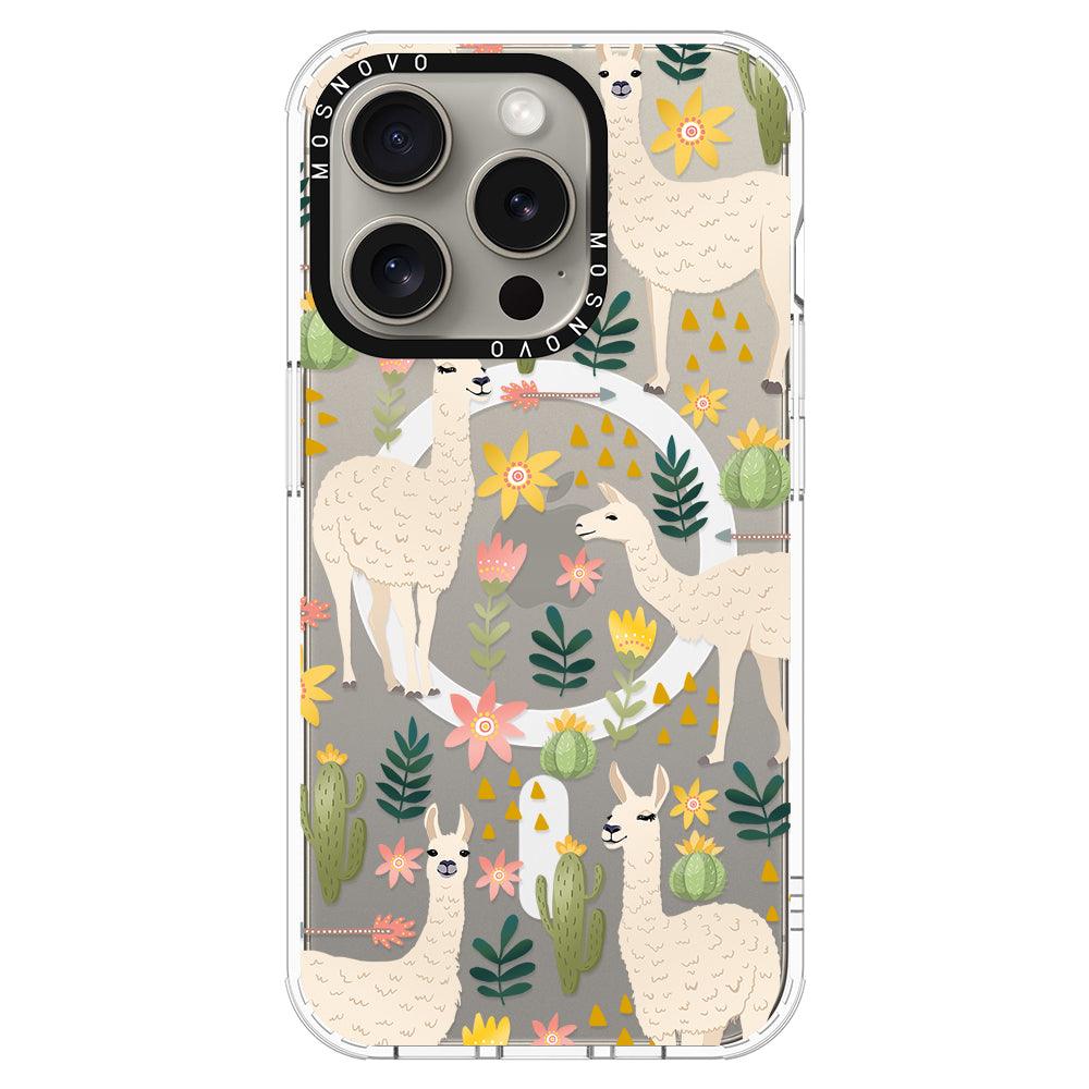 Desert Llama Phone Case - iPhone 15 Pro Case - MOSNOVO