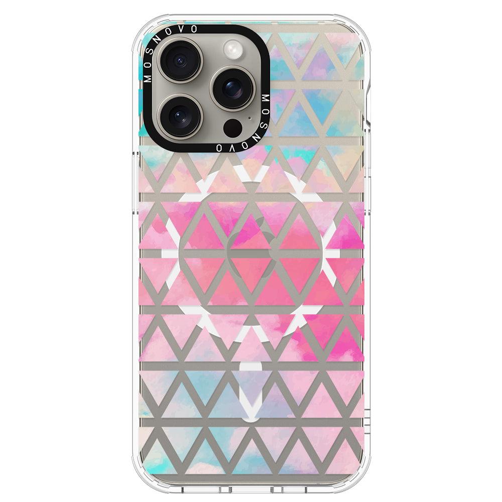 Gradient Triangles Phone Case - iPhone 15 Pro Max Case - MOSNOVO