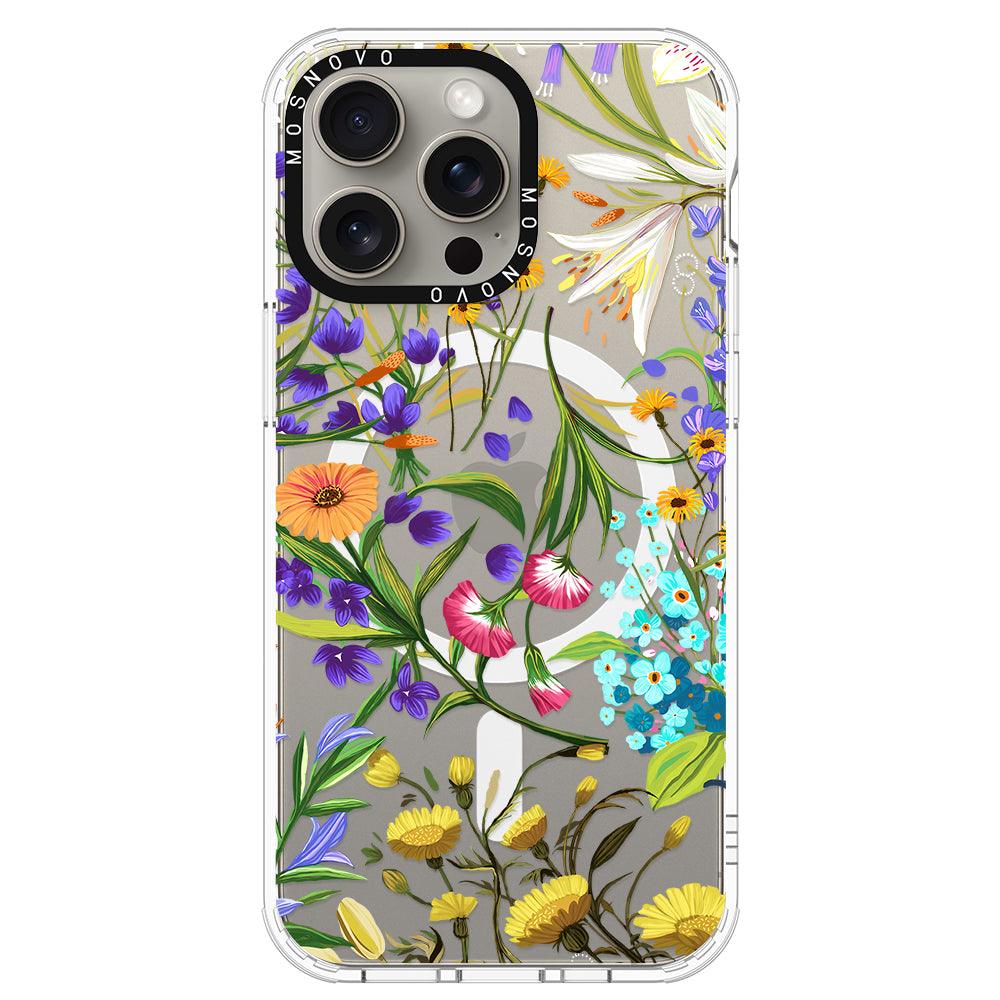 Summer Flower Holidays Phone Case - iPhone 15 Pro Max Case - MOSNOVO