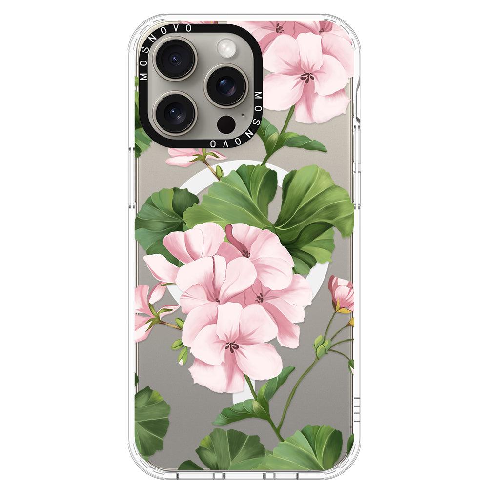 Geranium Phone Case - iPhone 15 Pro Max Case - MOSNOVO