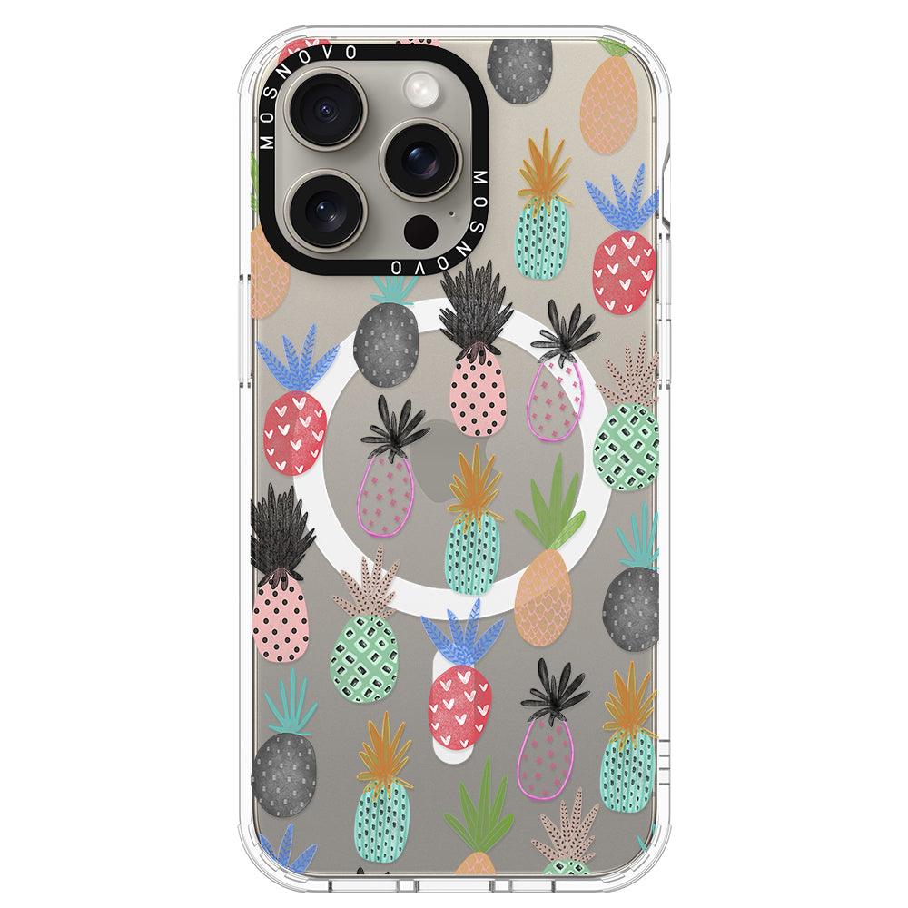 Cute Pineapple Phone Case - iPhone 15 Pro Max Case - MOSNOVO