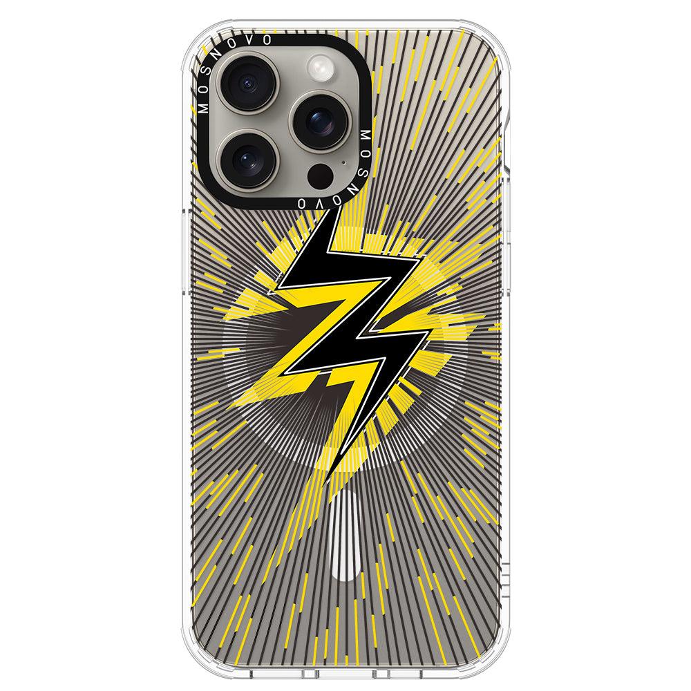 Lightning Bolt Phone Case - iPhone 15 Pro Max Case - MOSNOVO