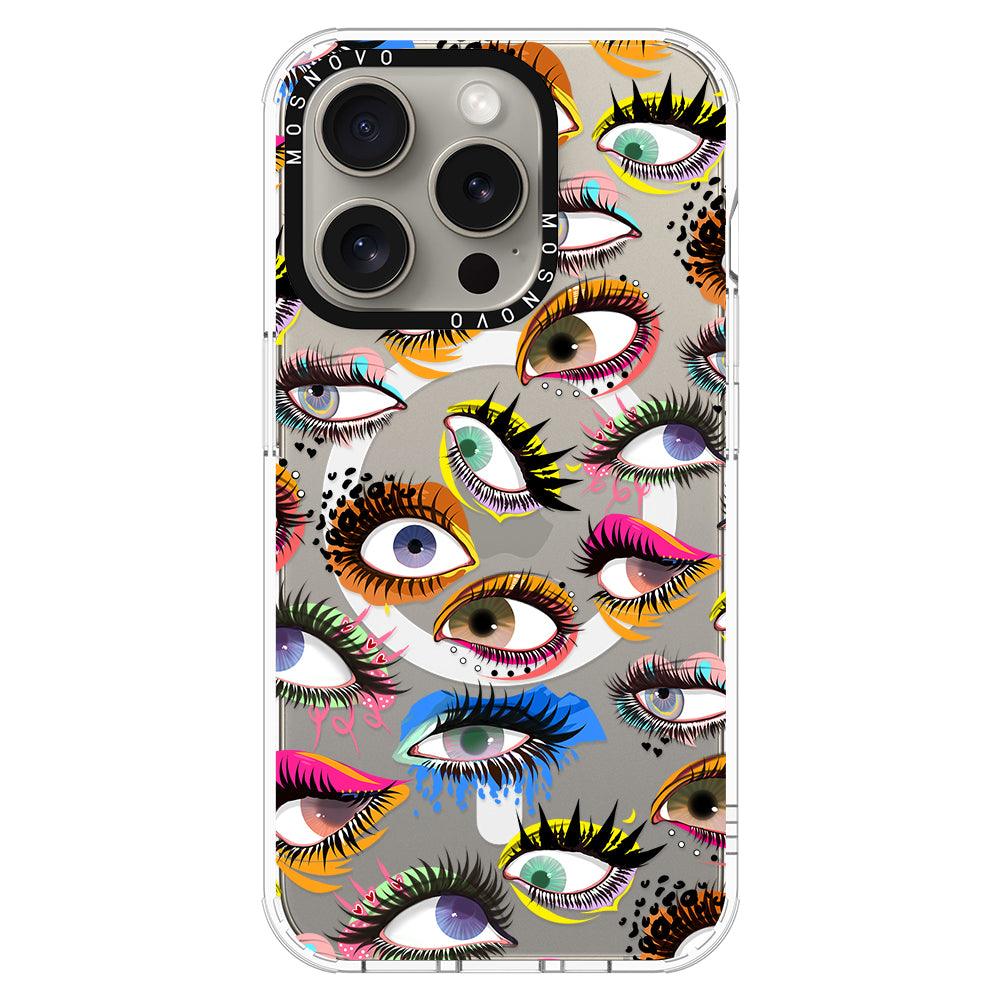 Eyes Phone Case - iPhone 15 Pro Case - MOSNOVO