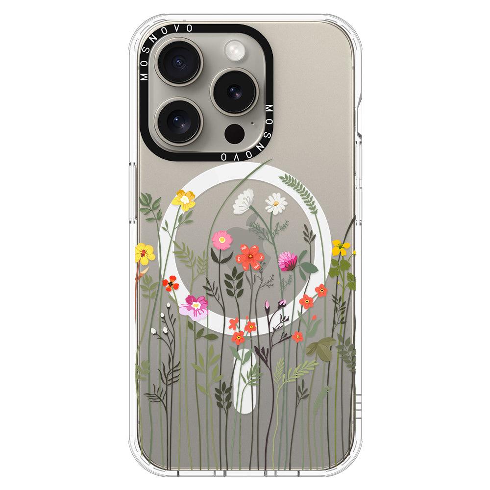 Spring Wildflower Phone Case - iPhone 15 Pro Case - MOSNOVO