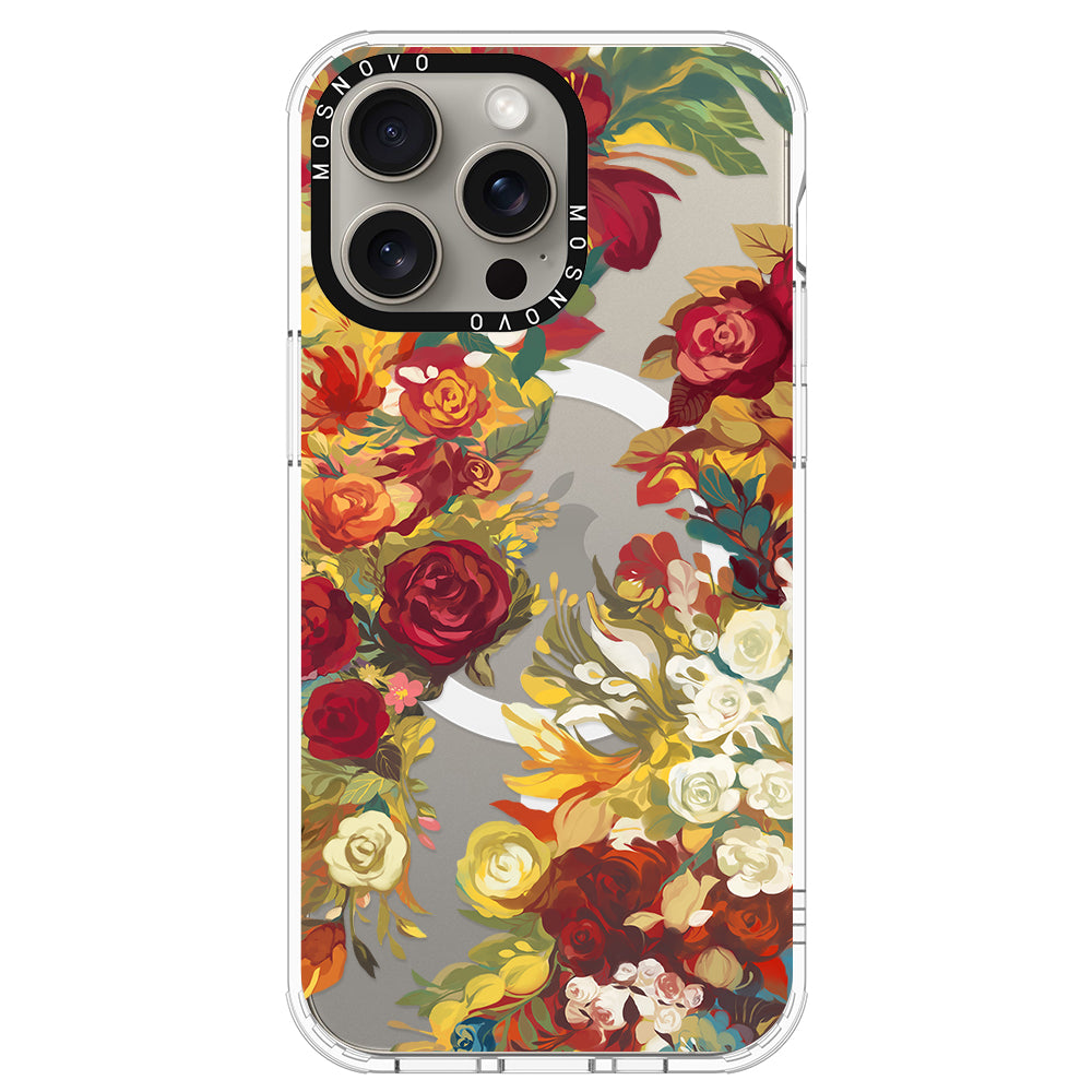 Vintage Flower Garden Phone Case - iPhone 15 Pro Max Case - MOSNOVO