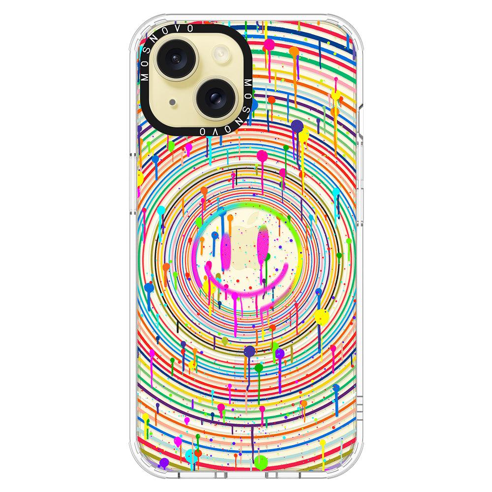 Dripping Smile Art Phone Case - iPhone 15 Case - MOSNOVO