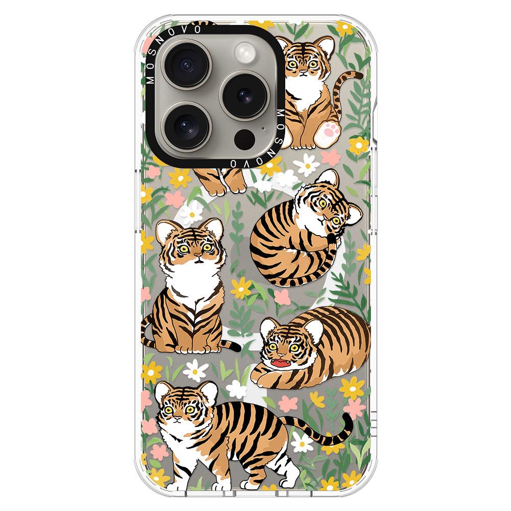 Cute Tiger Phone Case - iPhone 15 Pro Case - MOSNOVO