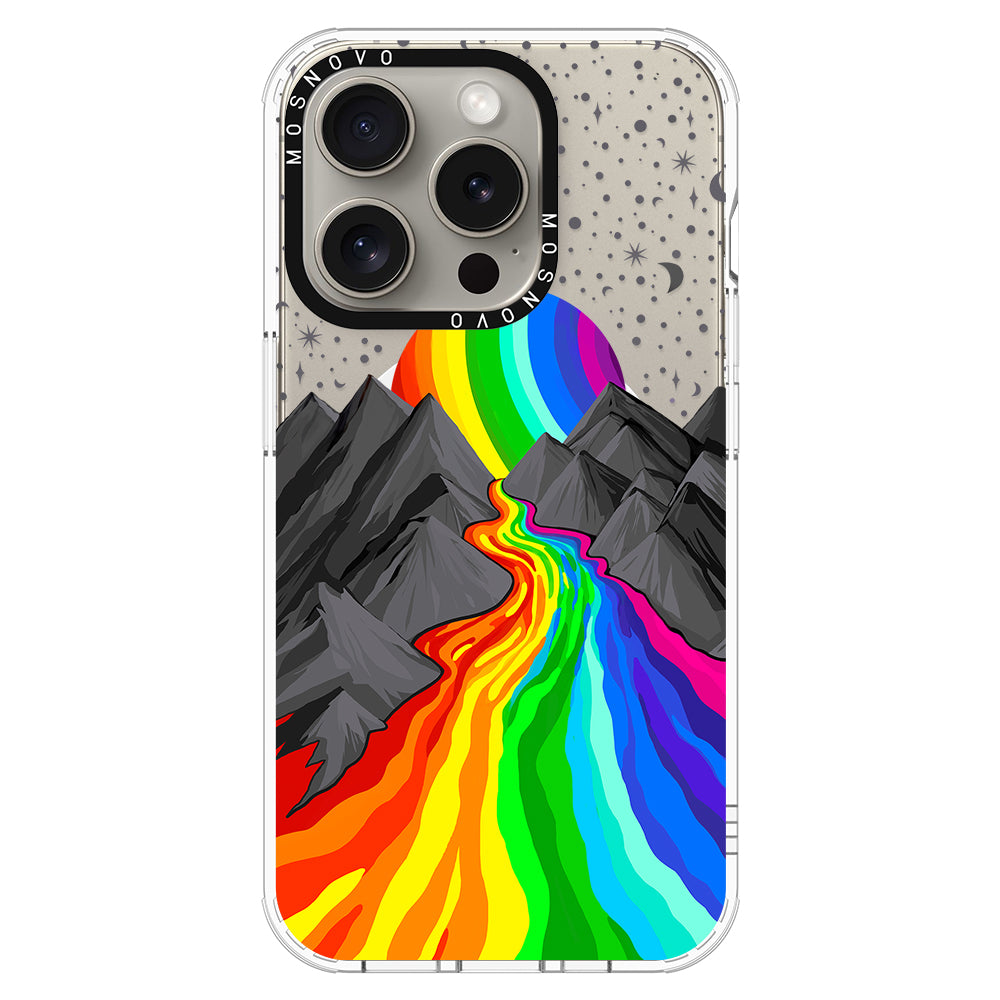 Rainbow Landscape Phone Case - iPhone 15 Pro Case - MOSNOVO