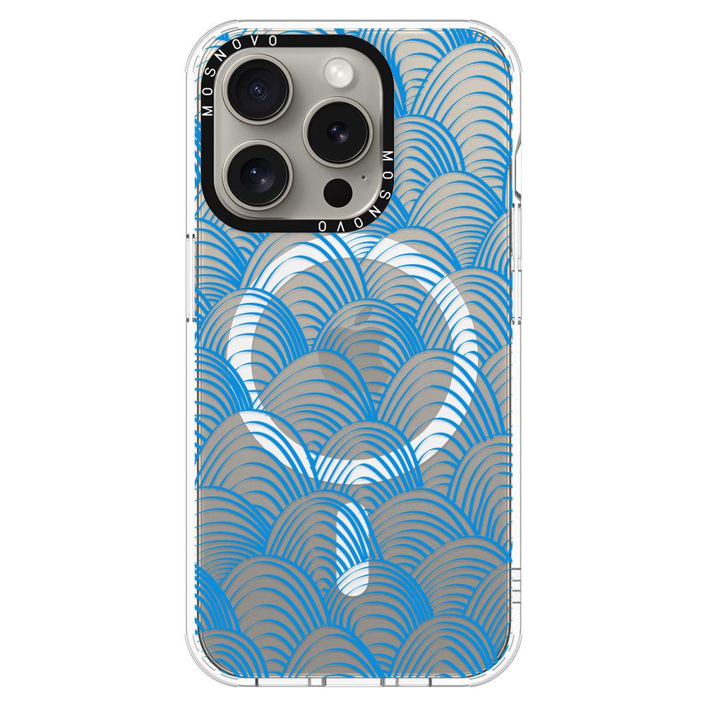 Wavy Wave Phone Case - iPhone 15 Pro Case - MOSNOVO