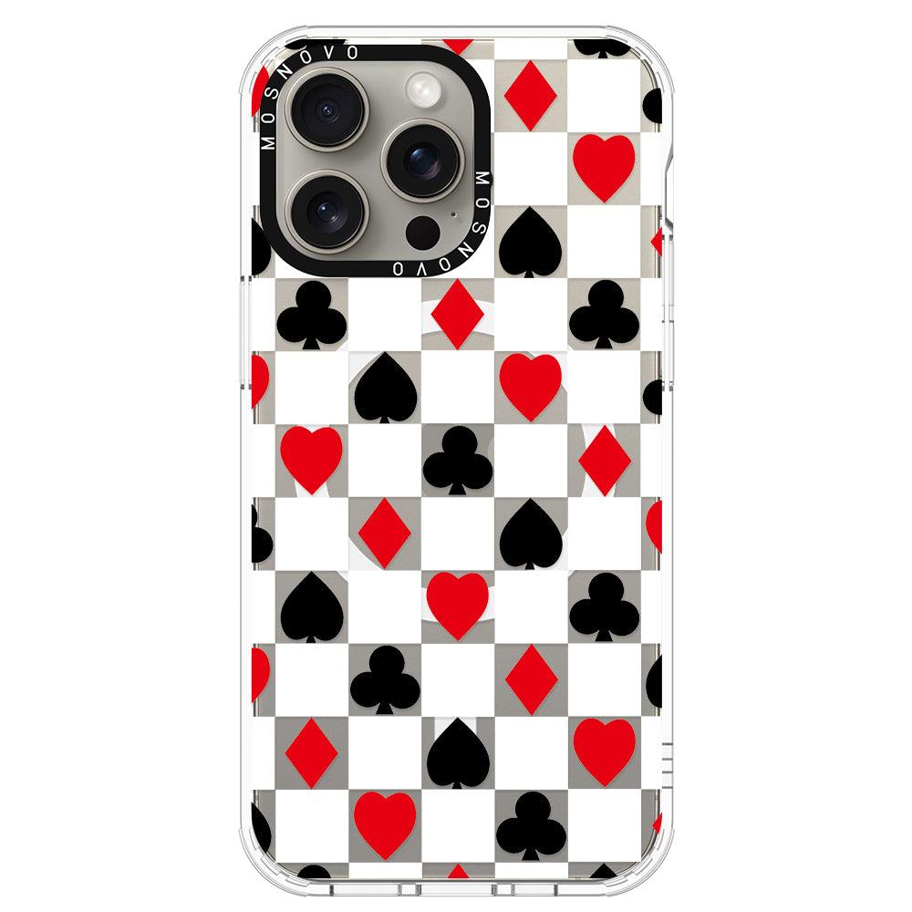 Checker Poker Phone Case - iPhone 15 Pro Max Case - MOSNOVO