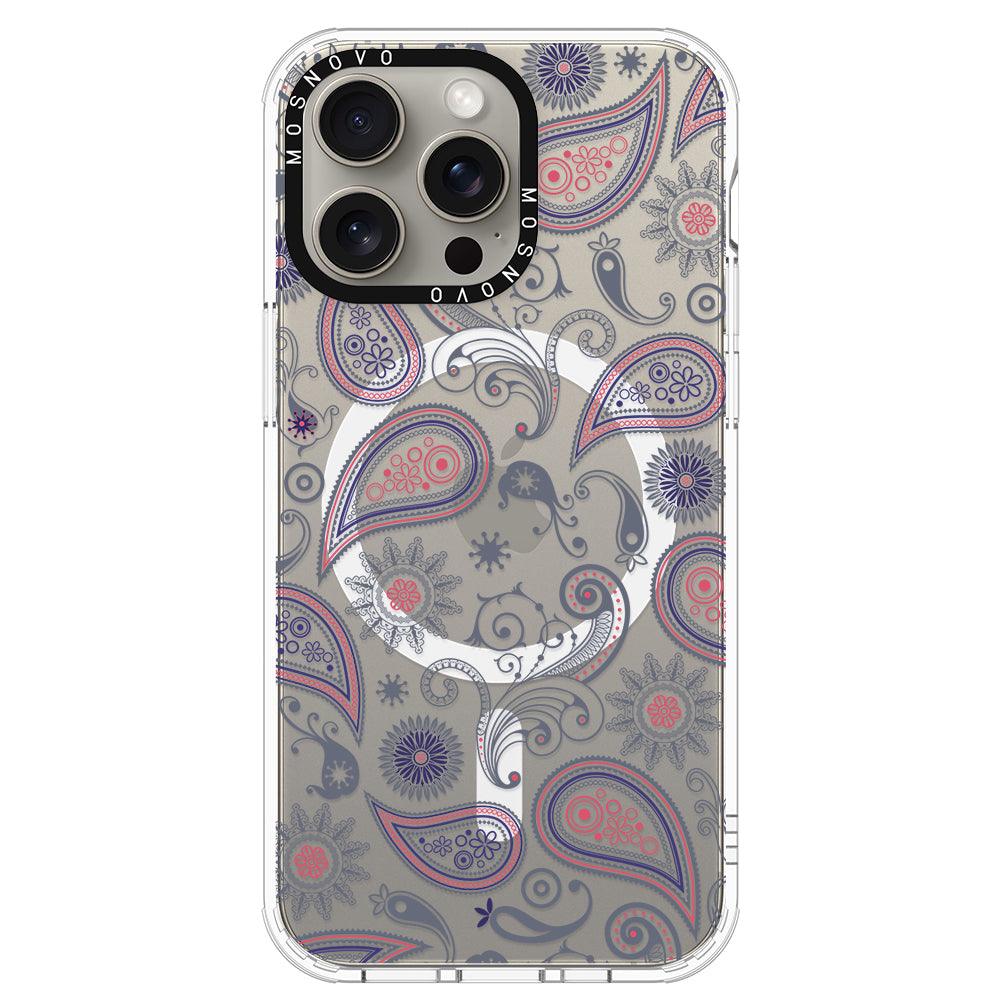 Paisley Phone Case - iPhone 15 Pro Max Case - MOSNOVO