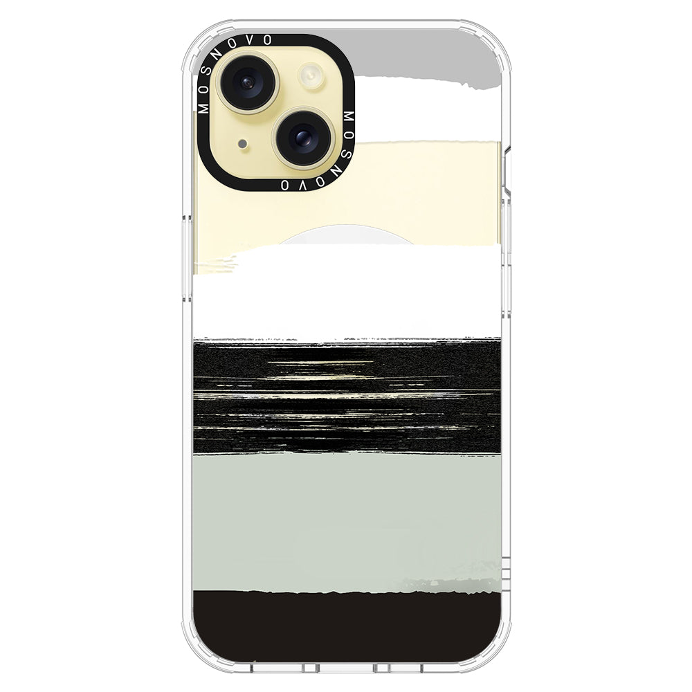 Paint Brush Phone Case - iPhone 15 Case Clear With Magsafe