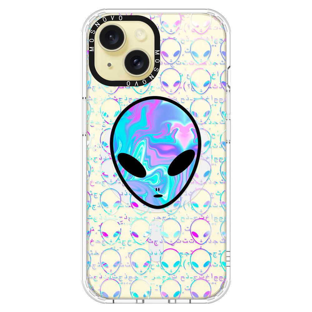 Space Alien Phone Case - iPhone 15 Case - MOSNOVO