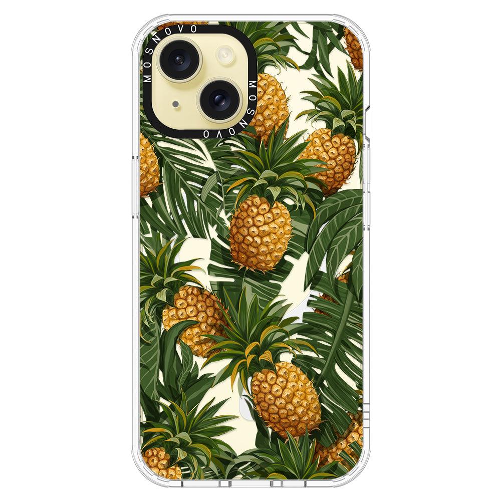 Pineapple Botany Phone Case - iPhone 15 Case - MOSNOVO