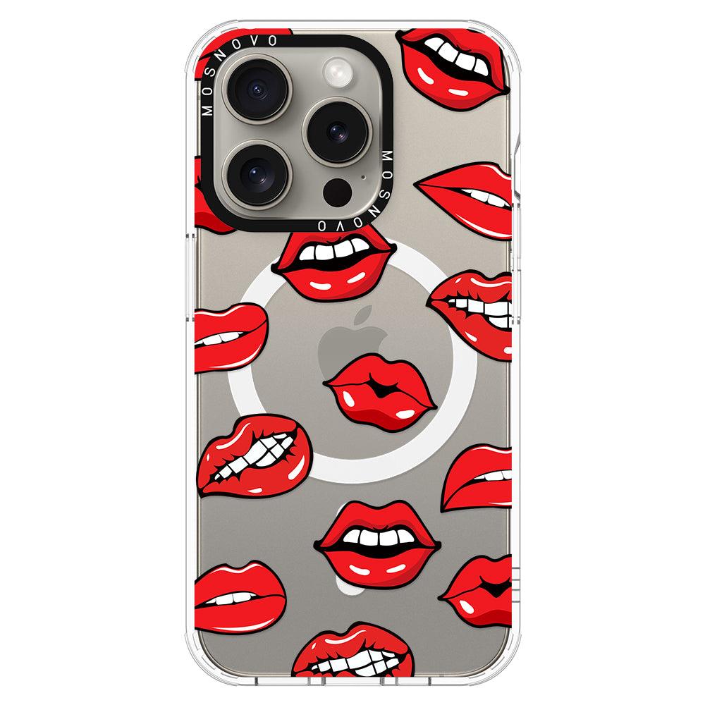 Hot Lips Phone Case - iPhone 15 Pro Case - MOSNOVO