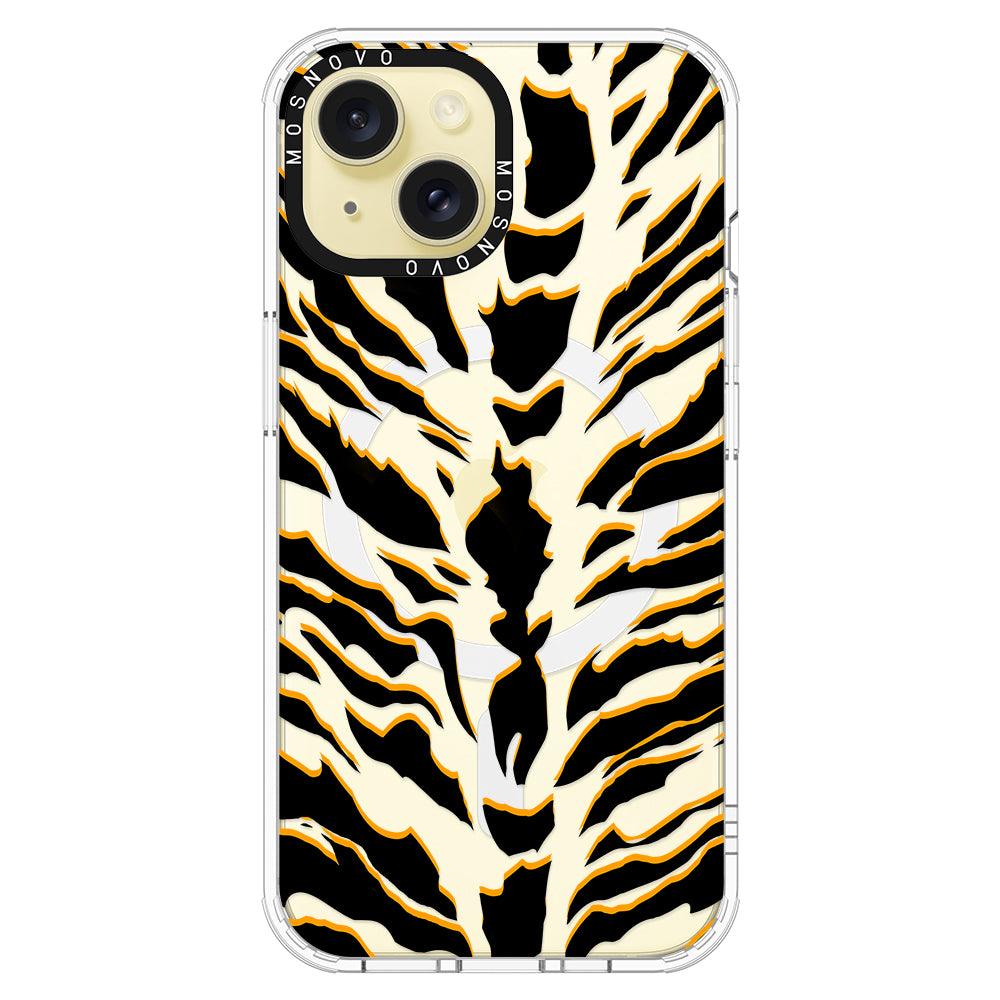 Tiger Print Phone Case - iPhone 15 Case - MOSNOVO