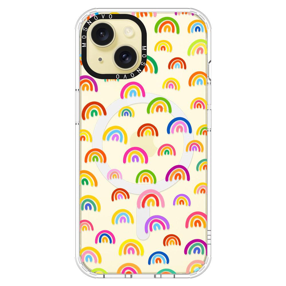 Cute Rainbow Phone Case - iPhone 15 Plus Case - MOSNOVO