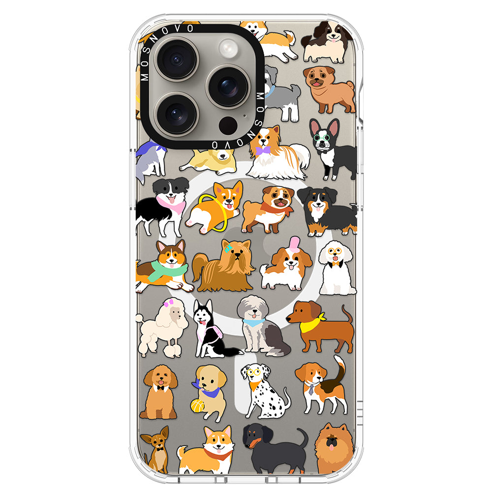 Cute Puppy Phone Case - iPhone 15 Pro Max Case - MOSNOVO