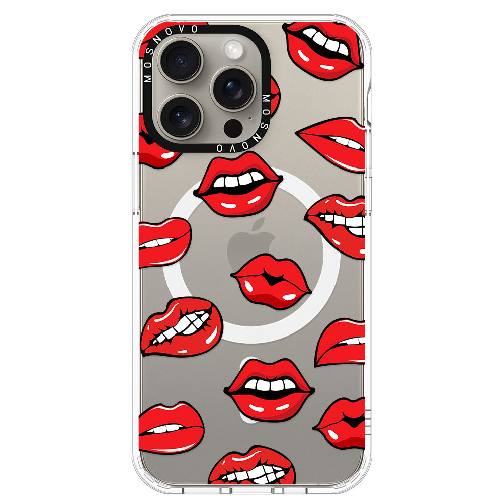 Hot Lips Phone Case - iPhone 15 Pro Max Case - MOSNOVO