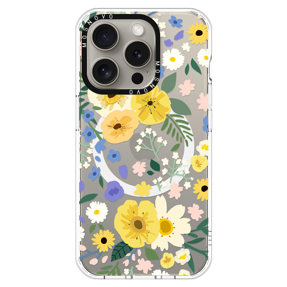 Spring Wild Floral Phone Case - iPhone 15 Pro Case - MOSNOVO