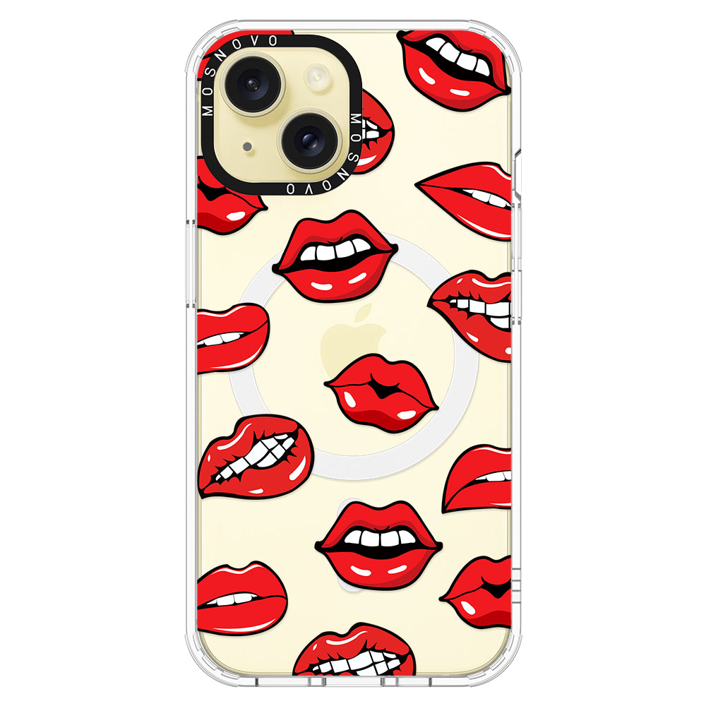 Hot Lips Phone Case - iPhone 15 Case - MOSNOVO