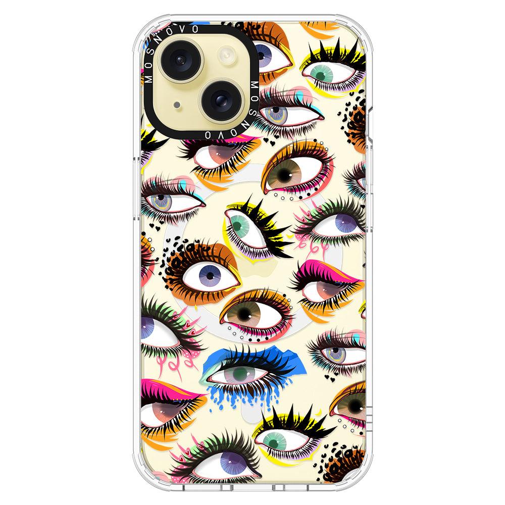 Eyes Phone Case - iPhone 15 Case - MOSNOVO