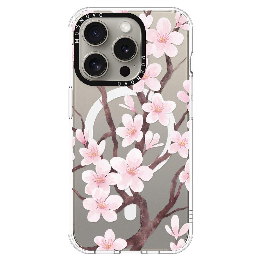 Cherry Blossom Flower Phone Case - iPhone 15 Pro Case - MOSNOVO