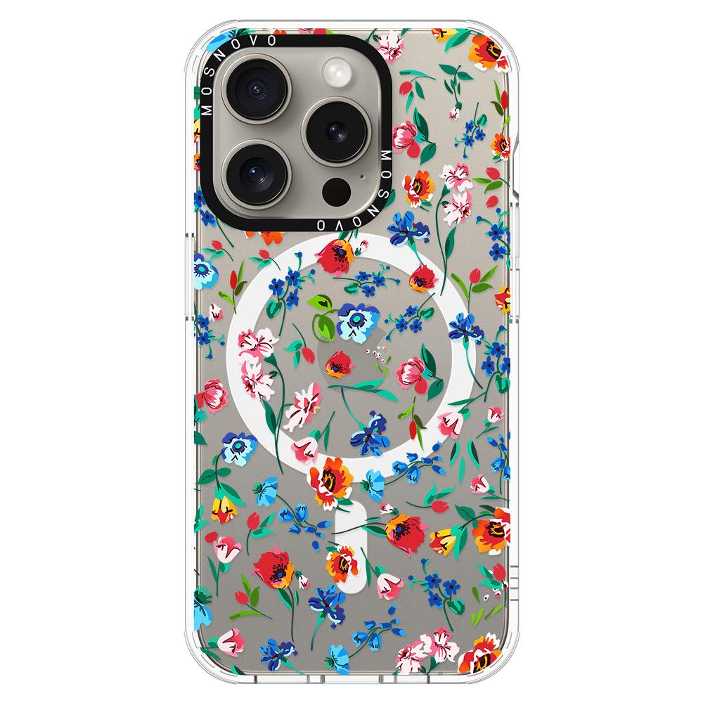 Little Wild Flower Phone Case - iPhone 15 Pro Case - MOSNOVO