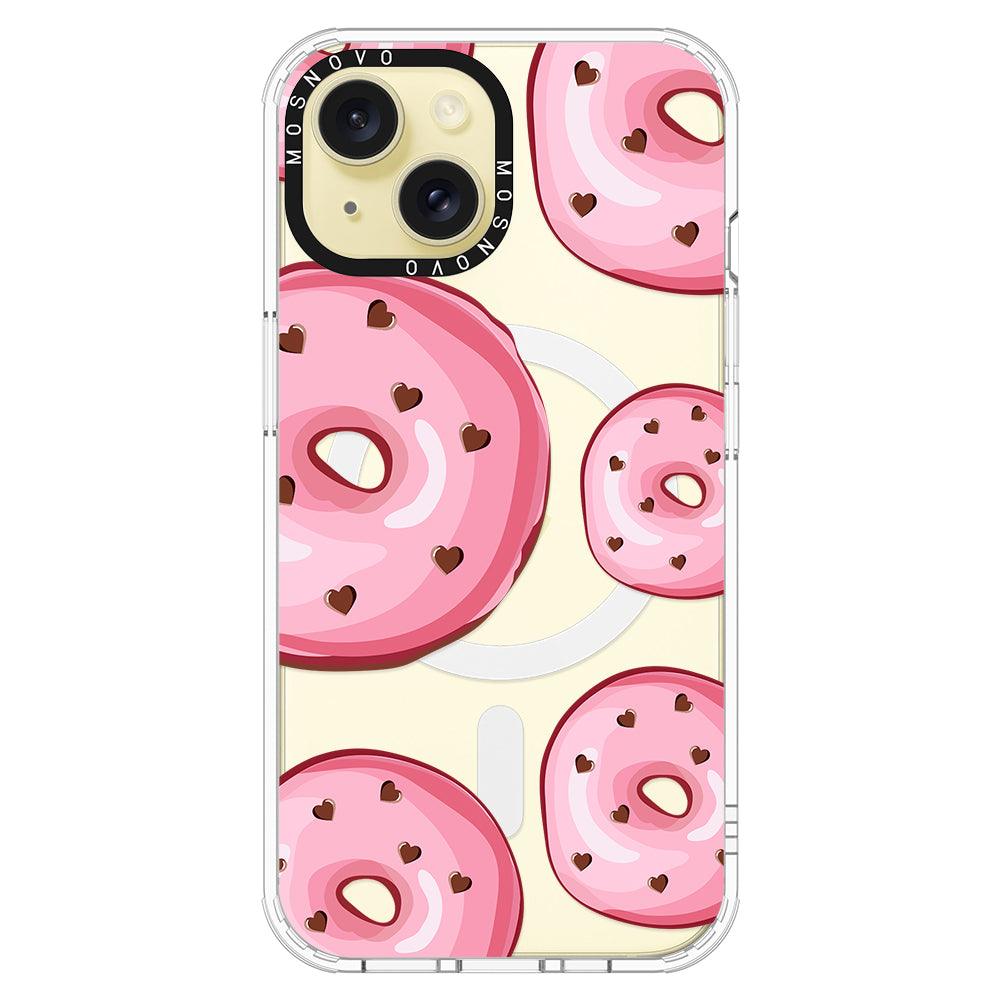 Pink Donuts Phone Case - iPhone 15 Plus Case - MOSNOVO