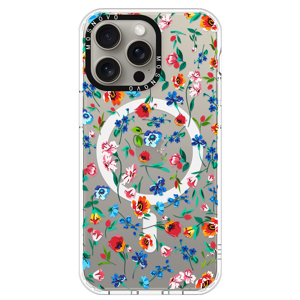 Little Wild Flower Phone Case - iPhone 15 Pro Max Case - MOSNOVO