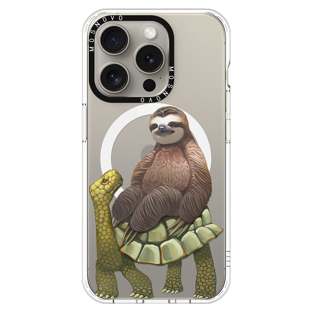 Sloth Turtle Phone Case - iPhone 15 Pro Case - MOSNOVO