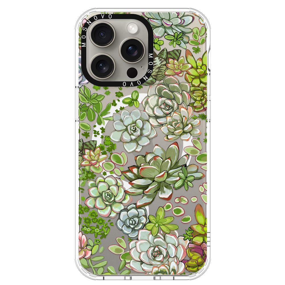 Succulent Phone Case - iPhone 15 Pro Max Case - MOSNOVO