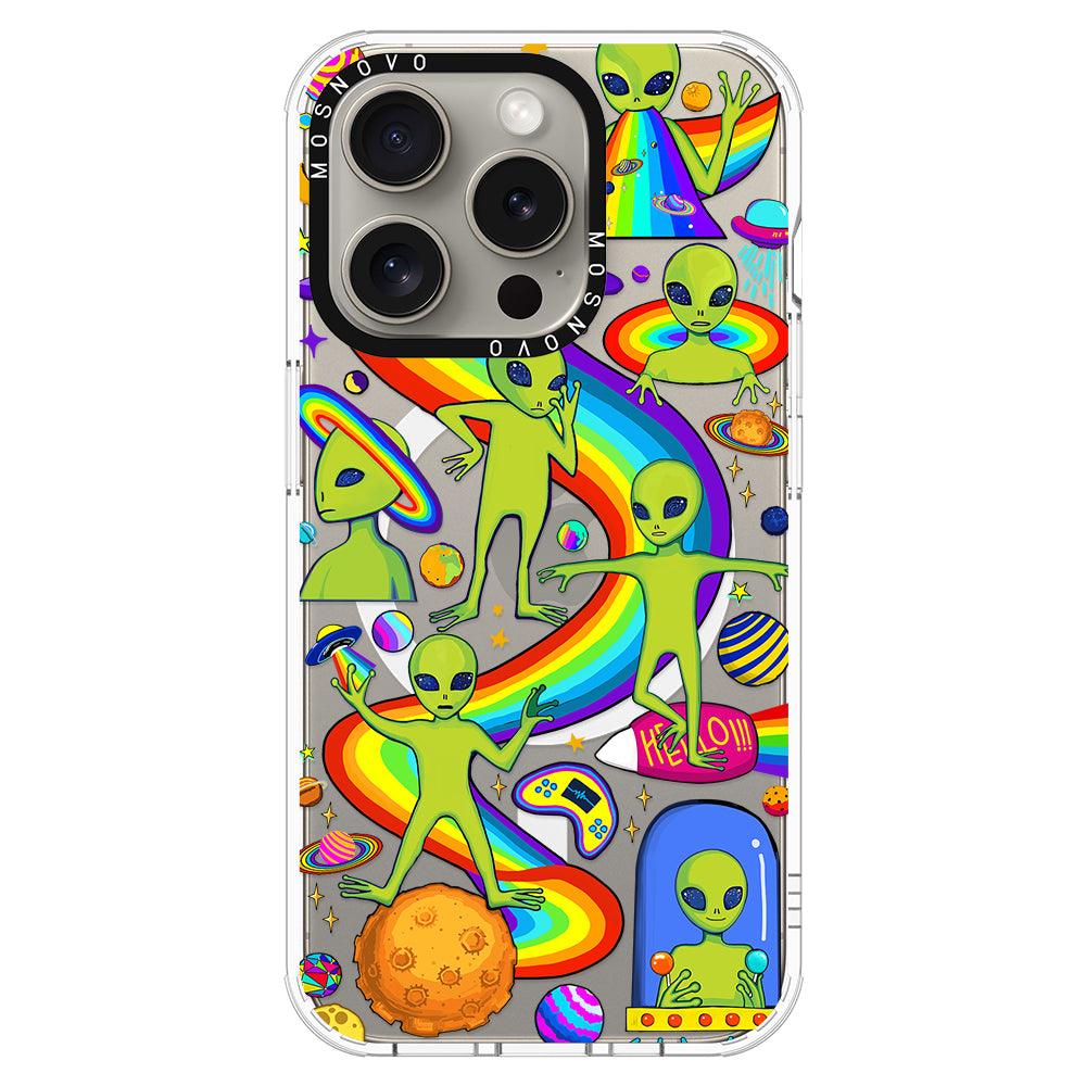 Funny Alien Phone Case - iPhone 15 Pro Case - MOSNOVO