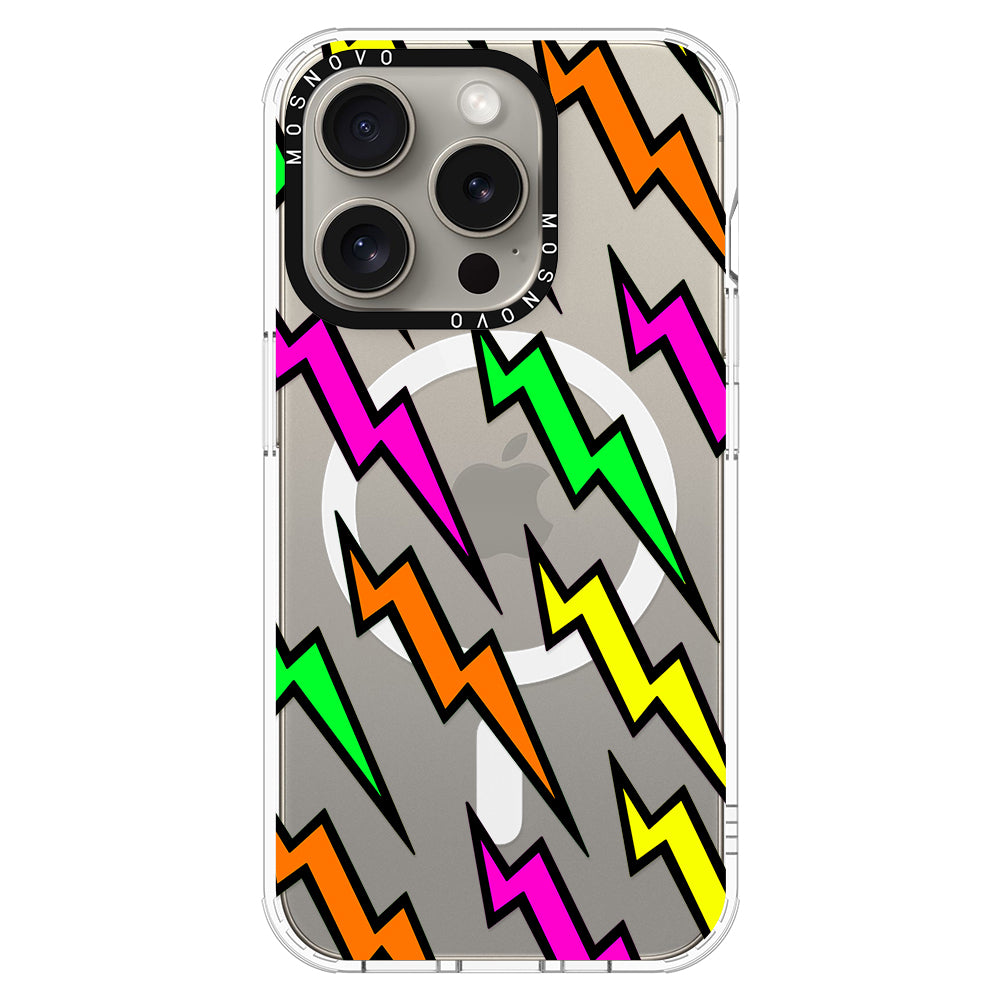 Colorful Lightning Phone Case - iPhone 15 Pro Case - MOSNOVO