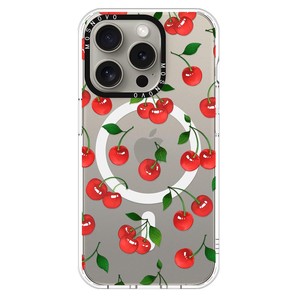 Poppy Cherry Phone Case - iPhone 15 Pro Case - MOSNOVO