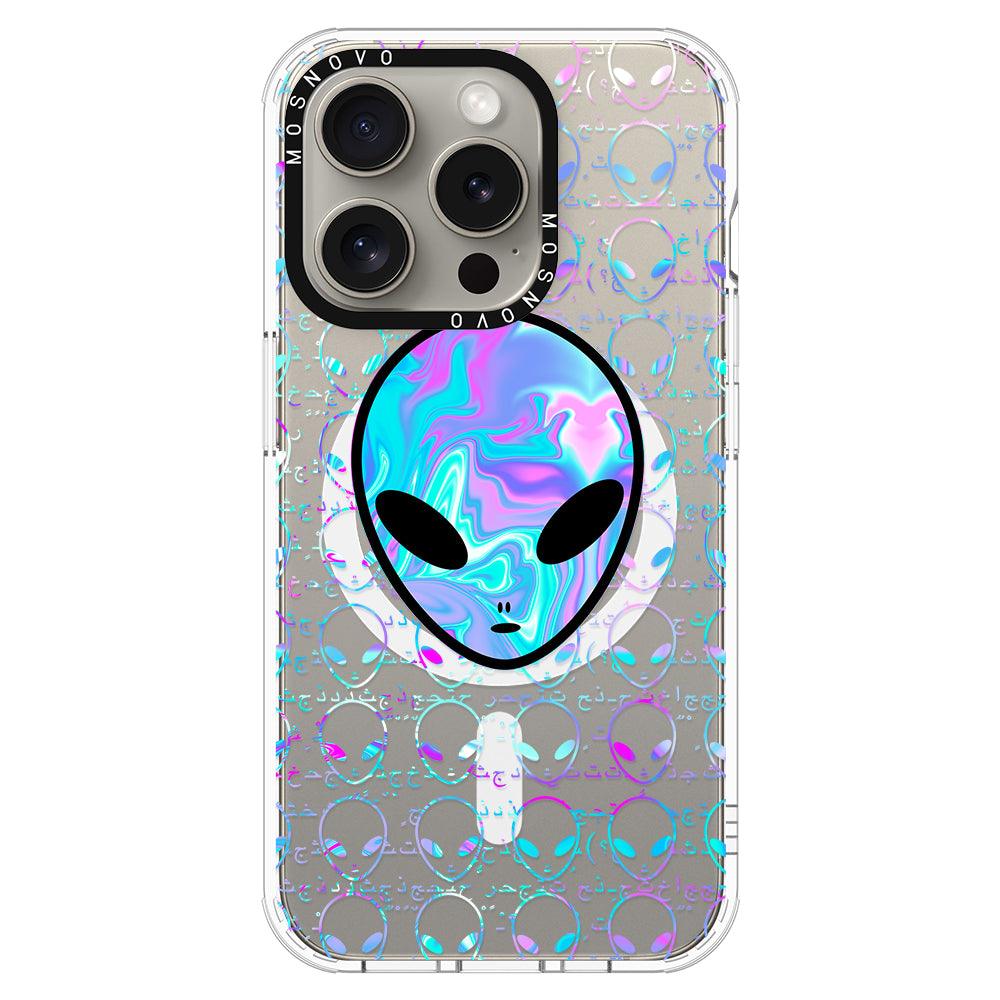 Space Alien Phone Case - iPhone 15 Pro Case - MOSNOVO