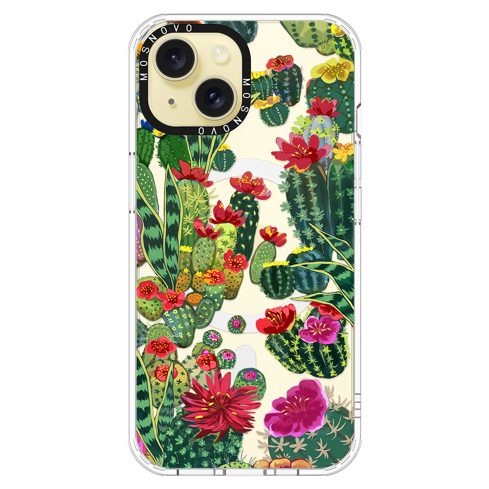 Cactus Garden Phone Case - iPhone 15 Case - MOSNOVO