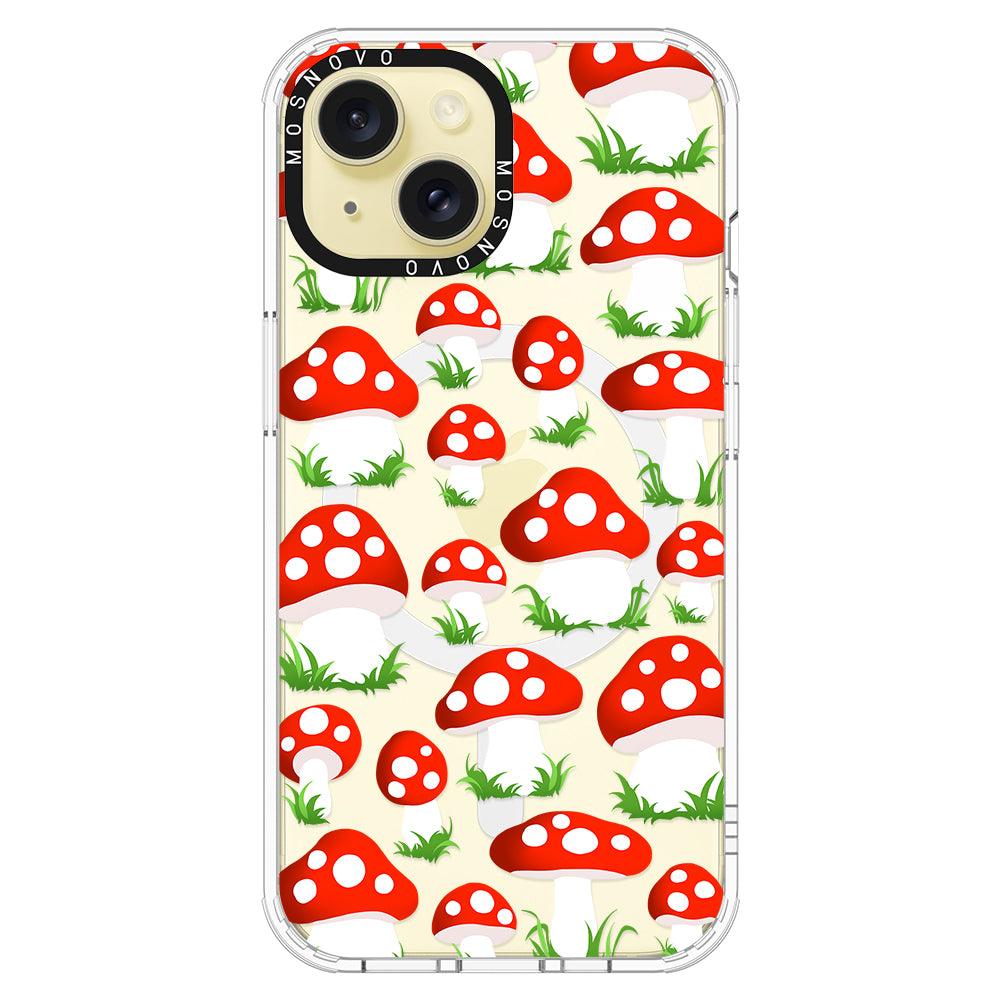 Cute Mushroom Phone Case - iPhone 15 Case - MOSNOVO