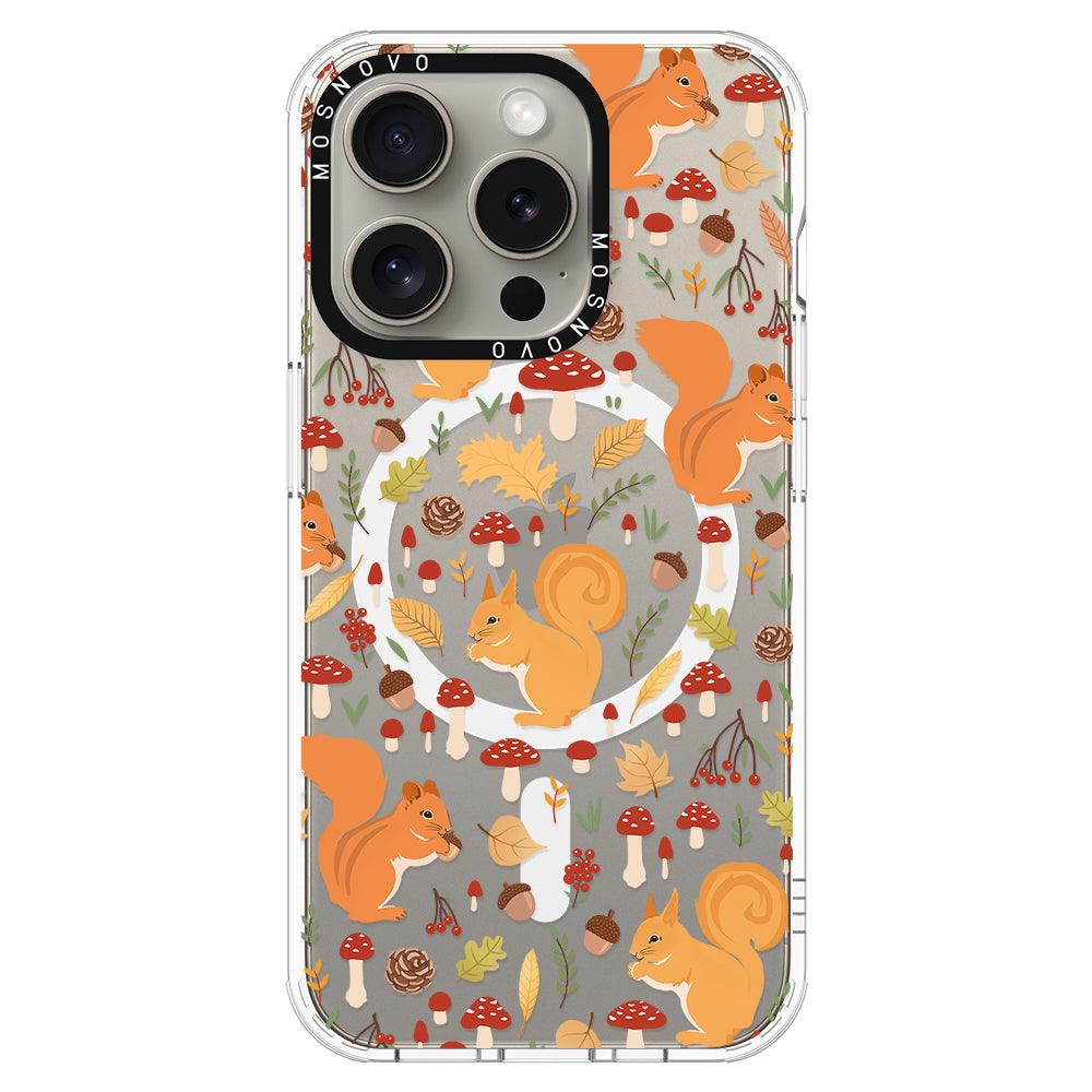 Autumn Squirrel Phone Case - iPhone 15 Pro Case - MOSNOVO